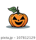 egg with red pumpkin 107812129