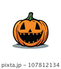 happy halloween vector illustration on white background 107812134
