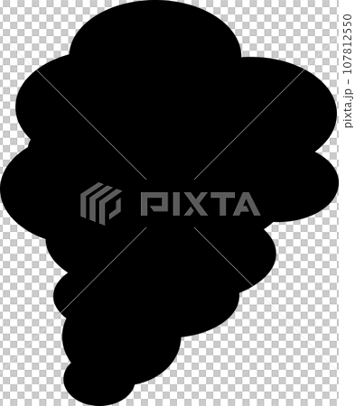 Black smoke simple illustration icon Black smoke simple illustration icon 107812550