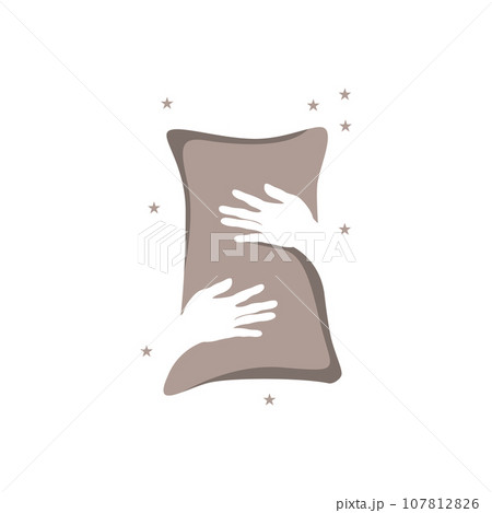 Pillow Logo, Bed and Sleep Design, Vector Illustration of Dream Icon 107812826