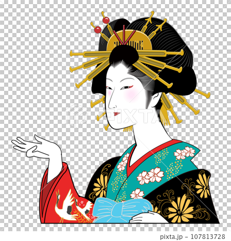 Ukiyo-e beauty-guide 107813728