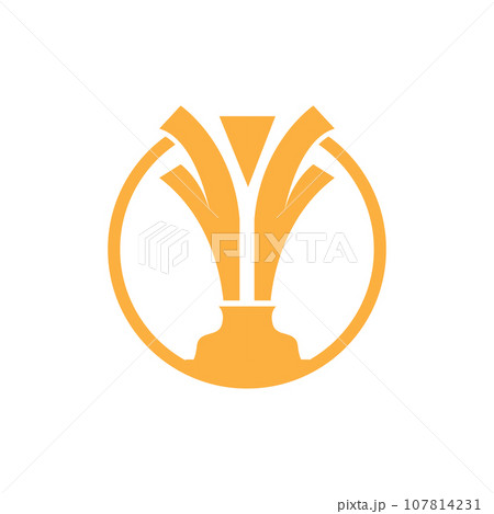 Trophy Logo, Winning Vector For Sports Tournament, Creative And Unique Illustration 107814231