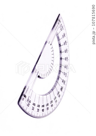 Protecter maths isolated on white background with selective focus Protecter maths isolated on white background with selective focus 107815690