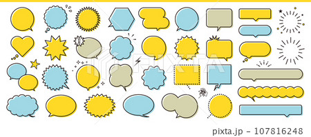 フキダシいろいろセット 107816248