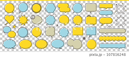 フキダシいろいろセット 107816248