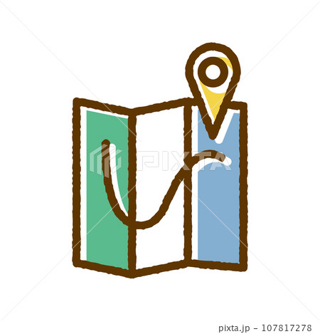 地図　キャンプ　登山　アイコン 107817278