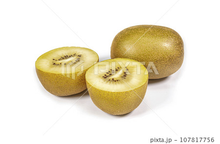 Kiwi fruit isolated on white background Kiwi fruit isolated on white background 107817756