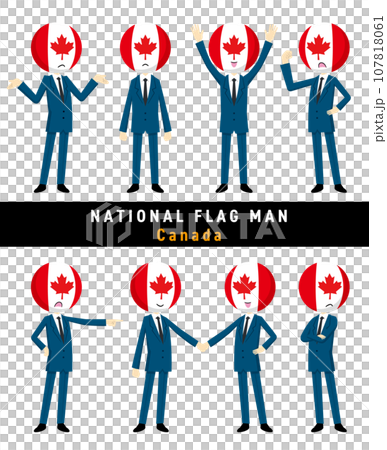 代表加拿大國旗的字符集 107818061