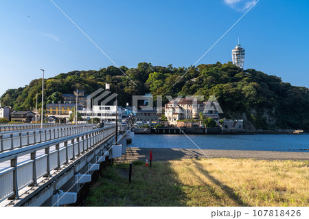 《神奈川県》江ノ島のエントランス・早朝 《神奈川県》江ノ島のエントランス・早朝 107818426
