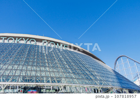 【東京の都市風景】東京ドーム周辺の都市風景 107818957