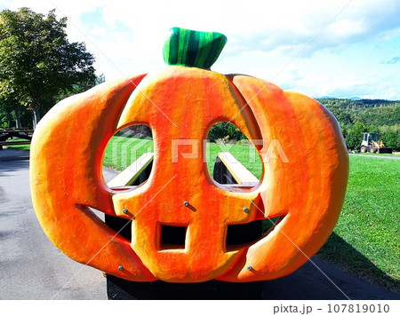 ハロウィンのカボチャ 107819010