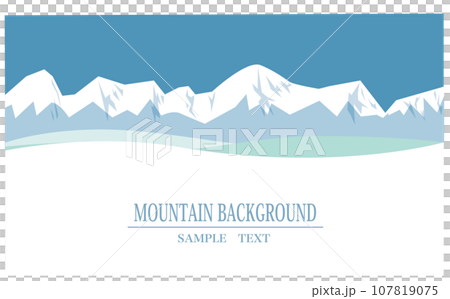 winter mountain background illustration winter mountain background illustration 107819075