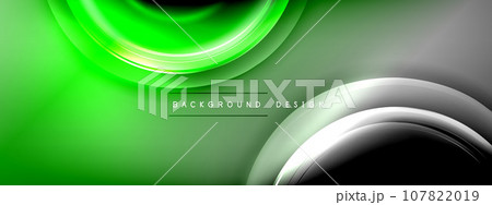 Circles lines and bubbles on bright glowing effect gradient with light and shadow effects. Dynamic interplay of light, shadow and depth. Futuristic and rhythmic technology design Circles lines and bubbles on bright glowing effect gradient with light and shadow effects. Dynamic interplay of light, shadow and depth. Futuristic and rhythmic technology design 107822019