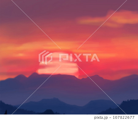Landscape background. Abstract art template. Vector illustration. Landscape background. Abstract art template. Vector illustration. 107822677