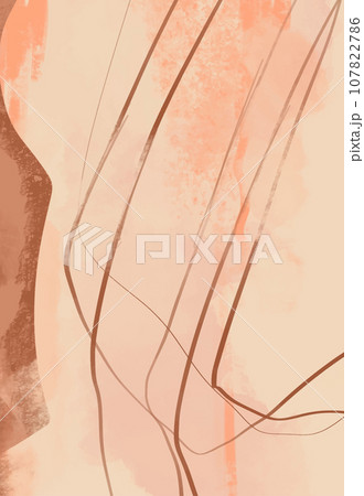 Creative minimalist hand painted illustrations for wall decoration. Creative minimalist hand painted illustrations for wall decoration. 107822786
