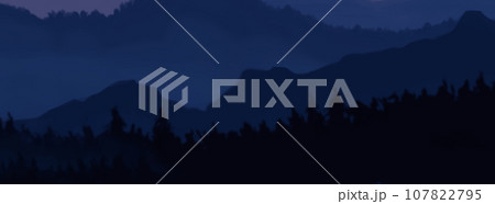 Landscape background. Abstract art template. Vector illustration. 107822795