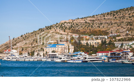 Crimea. Balaklava, summer landscape photo Crimea. Balaklava, summer landscape photo 107822966