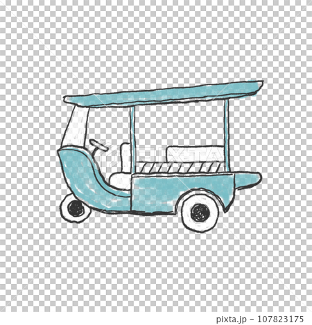 Thailand tuk tuk illustration 107823175
