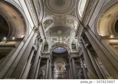 interiors of Pantheon necropolis, Paris, France interiors of Pantheon necropolis, Paris, France 107823807