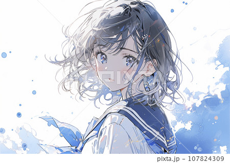 センチメンタルな女子高生「AI生成画像」 107824309