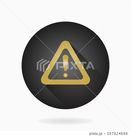 Modern Vector Exclamation Icon in the Circle 107824698