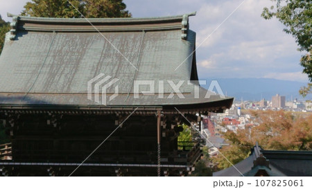 伊奈波神社の楼門と岐阜の町並み 107825061