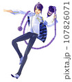 ファンタジーな紫髪の少年のイラスト素材 107826071