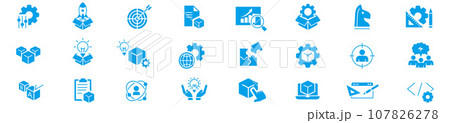 Product Development Editable Line icons Vector 107826278