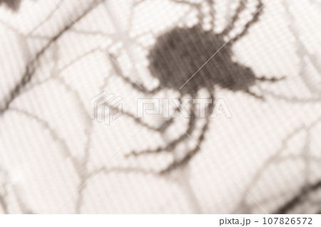 蜘蛛の巣・ハロウィン 背景素材 107826572