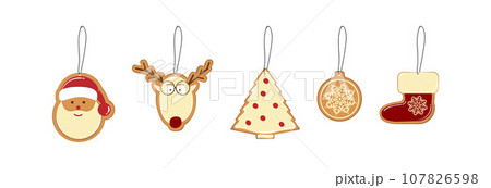 Christmas gingerbread cookies. 107826598