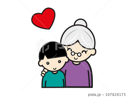 おばあちゃんと男の子 107828173