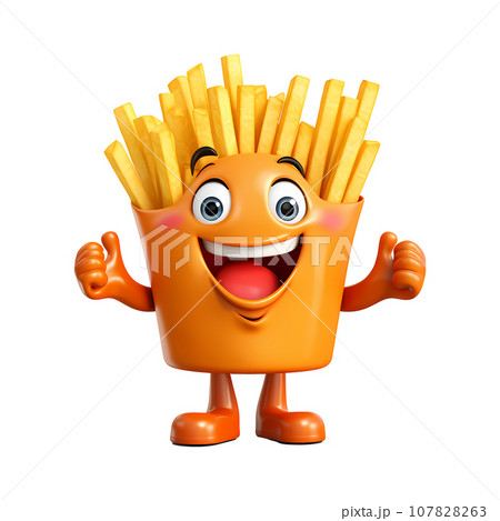 フライドポテトのキャラクター 107828263