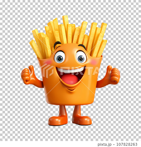 フライドポテトのキャラクター 107828263