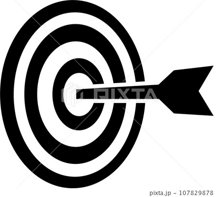 的を中心に命中するイメージ 107829878