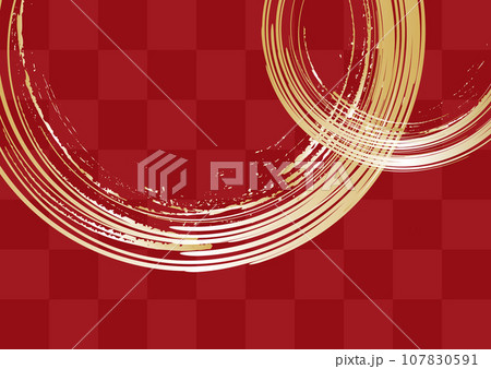筆模様格子背景1812 107830591