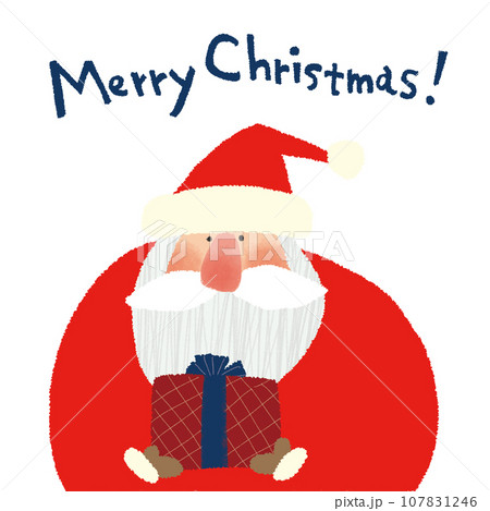 クリスマス、サンタクロースのイラスト 107831246