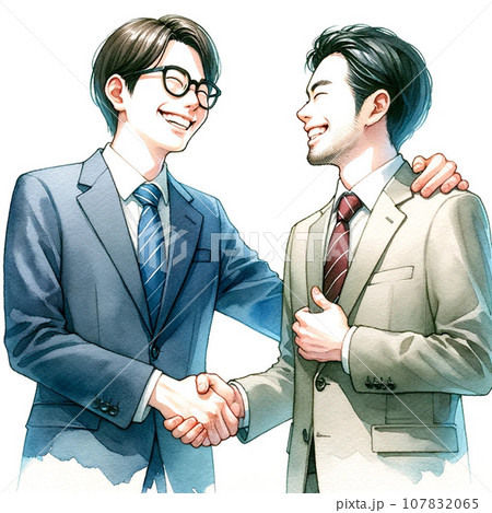 握手をするビジネスマン 107832065