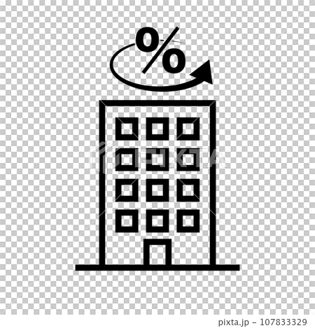 不動産投資の利回りアイコン 107833329