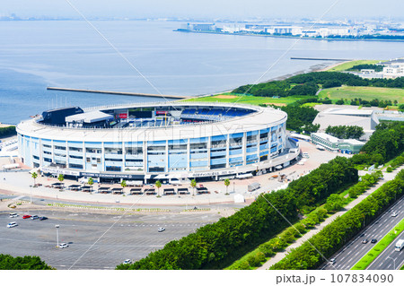 ZOZO MARINE STADIUM の ハイアングル 【 千葉ロッテマリーンズ の イメージ 】 107834090