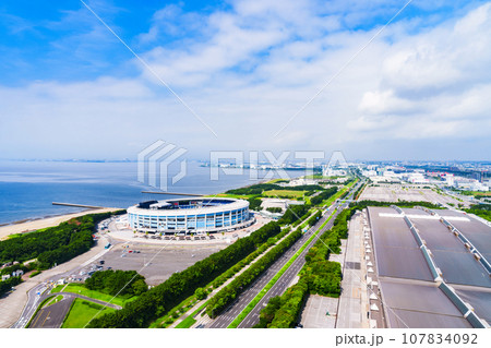 ZOZO MARINE STADIUM の ハイアングル 【 千葉ロッテマリーンズ の イメージ 】 107834092