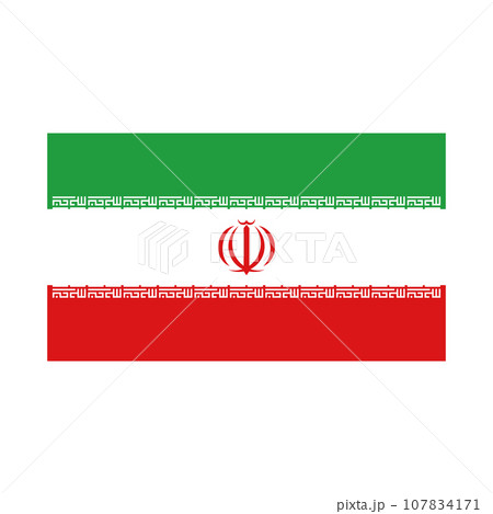 イランの国旗 イランの国旗 107834171