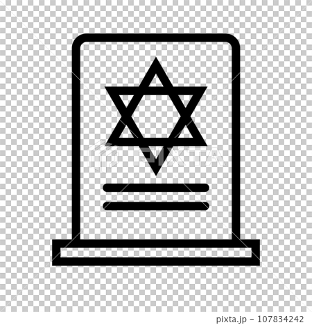Jewish tomb icon Jewish tomb icon 107834242