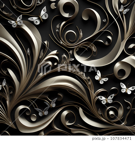 decoration ornament abstract butterfly dark black white decoration ornament abstract butterfly dark black white 107834471