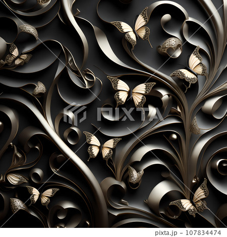 decoration ornament abstract butterfly dark black white decoration ornament abstract butterfly dark black white 107834474