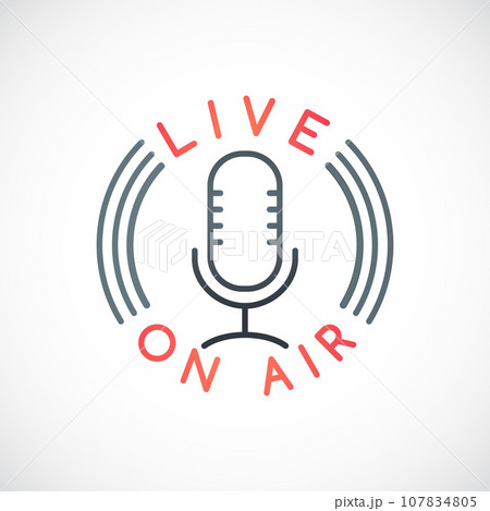 Radio icon il line style. Radio icon il line style. 107834805