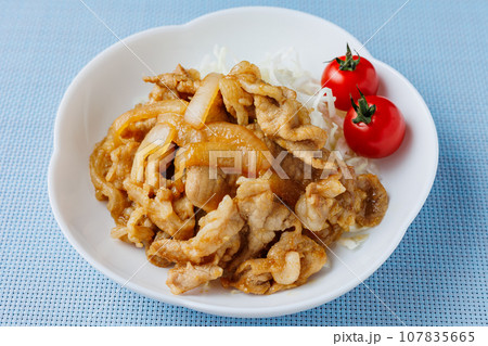 豚肉の生姜焼き 107835665