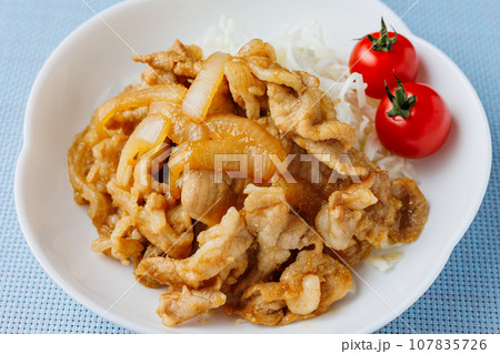 豚肉の生姜焼き 豚肉の生姜焼き 107835726