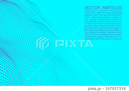 Digital plexus of glowing dots. Futuristic digital background for Science and technology 107837358