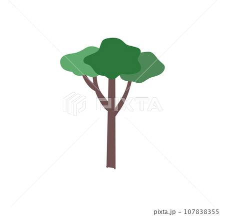 Tree cartoon icons. Forest sihouette icons. Vector trees collection Tree cartoon icons. Forest sihouette icons. Vector trees collection 107838355