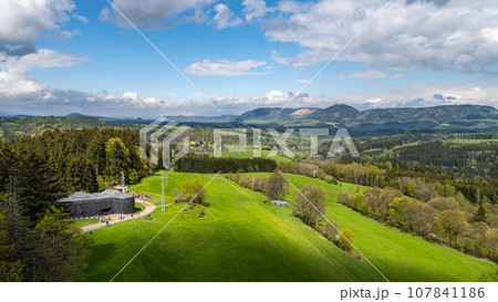 Stachelberg artillery fortress built before World War II. Zacler, Giant Mountains, Czech Republic 107841186